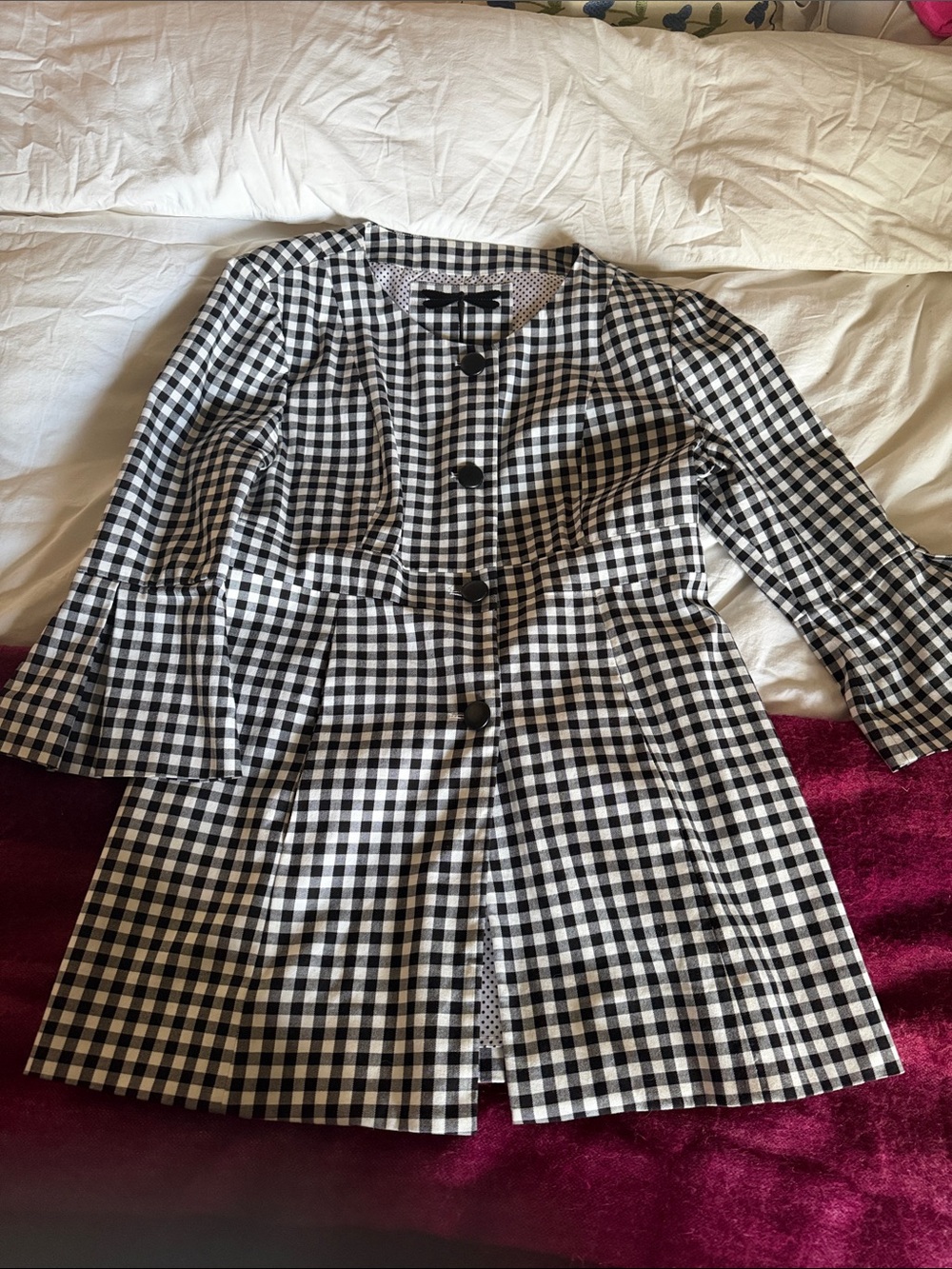 Tyler Boe Black & White Gingham Jacket